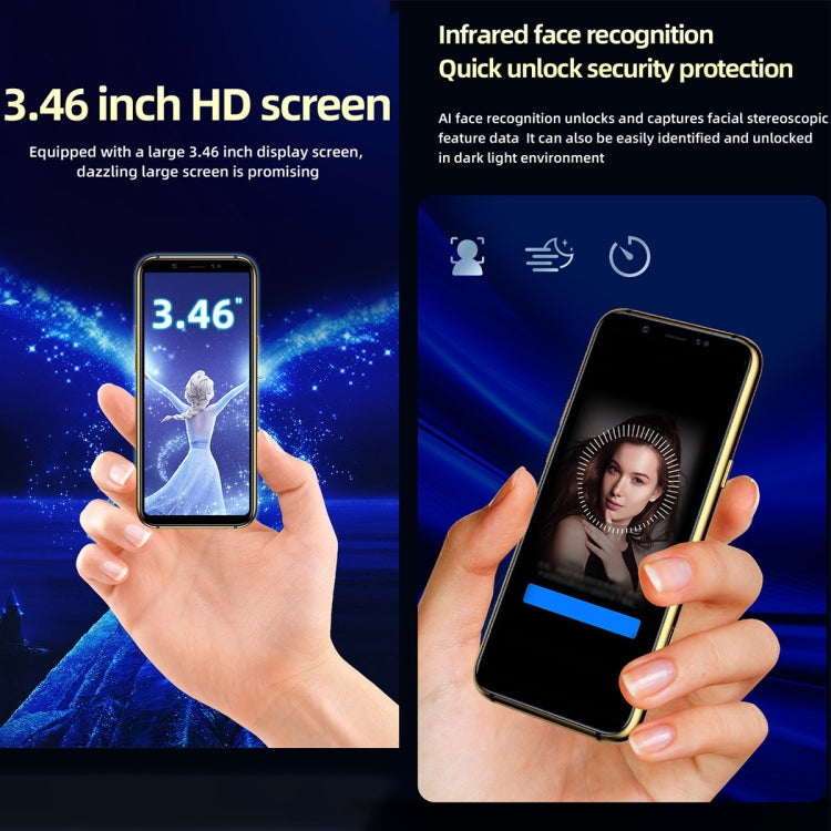 SOYES X60, 3GB+32GB, Infrared Face Recognition, 3.46 inch Android 6.0 MTK6737 Quad Core up to 1.1GHz, BT, WiFi, FM, Network: 4G, GPS, Dual SIM (Blue) - SOYES by SOYES | Online Shopping South Africa | PMC Jewellery