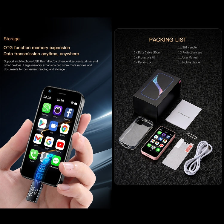 SOYES XS12 Pro, 2GB+16GB, Face Recognition, 3.0 inch Android 10.0 MTK6750 Octa Core, Bluetooth, WiFi, FM, OTG, Network: 4G, Dual SIM, Support Google Play (Blue) - SOYES by SOYES | Online Shopping South Africa | PMC TechLife