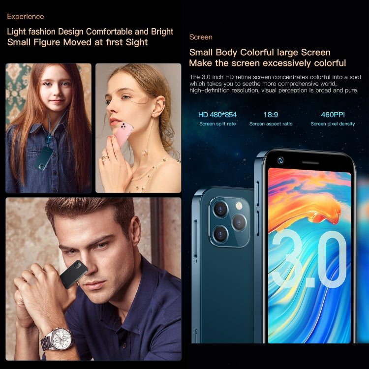 SOYES XS12 Pro, 2GB+16GB, Face Recognition, 3.0 inch Android 10.0 MTK6750 Octa Core, Bluetooth, WiFi, FM, OTG, Network: 4G, Dual SIM, Support Google Play (Black) - SOYES by SOYES | Online Shopping South Africa | PMC TechLife
