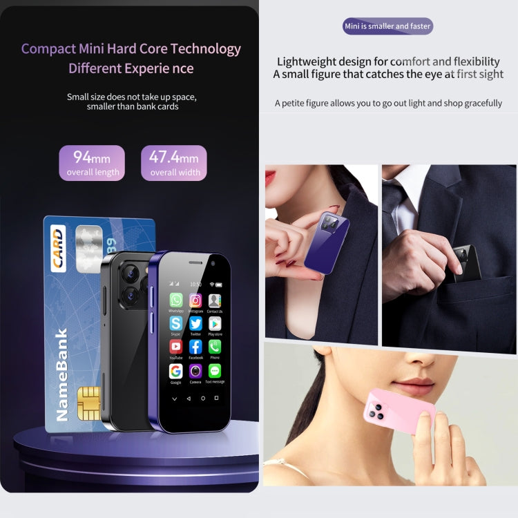 SOYES 14 Pro, 3GB+32GB, Face Recognition, 3.0 inch Android 9.0 MTK6739CW Quad Core up to 1.28GHz, OTG, Network: 4G, Dual SIM, Support Google Play (Black) - SOYES by SOYES | Online Shopping South Africa | PMC TechLife