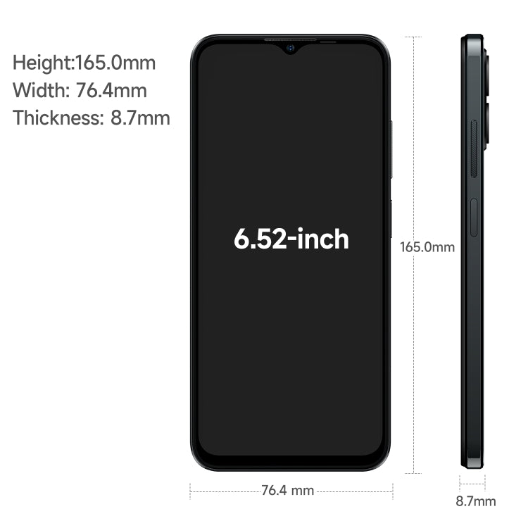 [HK Warehouse] Ulefone Note 16 Pro, 4GB+128GB, Dual Back Cameras, Face ID & Side Fingerprint Identification, 4400mAh Battery, 6.52 inch Android 13 Unisoc T606 Octa Core up to 1.6GHz, Network: 4G, Dual SIM, OTG (Black) - Ulefone by Ulefone | Online Shopping South Africa | PMC Jewellery