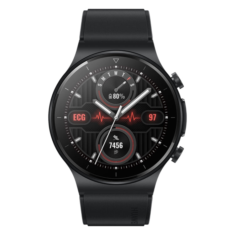 HUAWEI WATCH GT 2 Pro ECG Ver. Bluetooth Fitness Tracker Smart Watch 46mm Wristband, Kirin A1 Chip, Support GPS / ECG Monitoring(Black) - free shipping - PMC TechLife - Order now!
