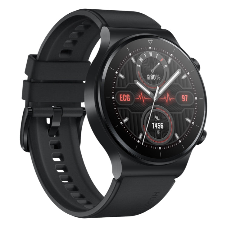 HUAWEI WATCH GT 2 Pro ECG Ver. Bluetooth Fitness Tracker Smart Watch 46mm Wristband, Kirin A1 Chip, Support GPS / ECG Monitoring(Black) - free shipping - PMC TechLife - Order now!