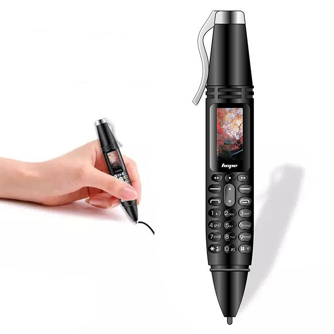 AK007 Mobile Phone, Multifunctional Remote Noise Reduction Back-clip Recording Pen with 0.96 inch Color Screen, Dual SIM Dual Standby, Support Bluetooth, GSM, LED Light, Handwriting (Silver) - Others by PMC Jewellery | Online Shopping South Africa | PMC Jewellery