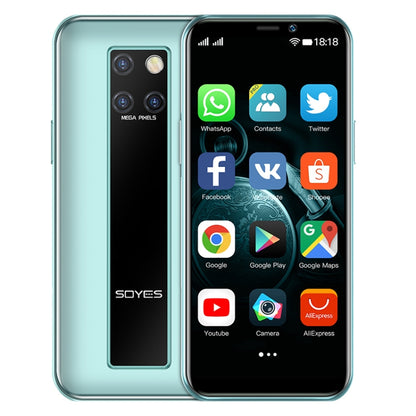 SOYES S10H, 3GB+64GB, Face Identification, 3.46 inch Android 9.0 MTK6739CW Quad Core up to 1.28GHz, Dual SIM, Bluetooth, WiFi, GPS, Network: 4G(Emerald) - SOYES by SOYES | Online Shopping South Africa | PMC Jewellery