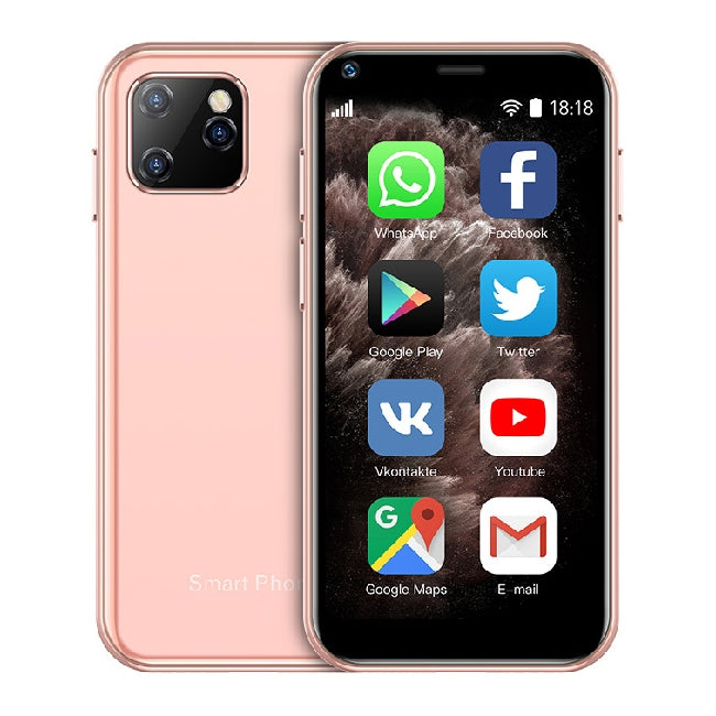 SOYES XS11, 1GB+8GB, 2.5 inch MTK6580 Quad Core up to 1.3GHz, Bluetooth, WiFi, FM, Network: 3G, Dual SIM(Pink) - SOYES by SOYES | Online Shopping South Africa | PMC Jewellery