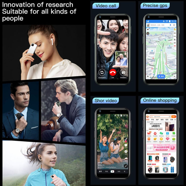 SOYES XS11, 1GB+8GB, 2.5 inch MTK6580 Quad Core up to 1.3GHz, Bluetooth, WiFi, FM, Network: 3G, Dual SIM(White) - SOYES by SOYES | Online Shopping South Africa | PMC TechLife
