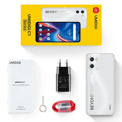 [HK Warehouse] UMIDIGI C1,3GB+32GB, Dual Back Cameras, 5150mAh Battery, Face Identification, 6.52 inch Android 12 Go MTK6739 Quad Core up to 1.5GHz, Network: 4G, OTG, Dual SIM(Matte Silver) - UMIDIGI by UMIDIGI | Online Shopping South Africa | PMC Jewellery