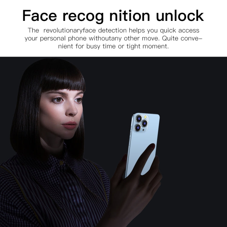 i13 Pro Max N83, 1GB+16GB, 6.1 inch Notch Screen, Face Identification, Android 6.0 Spreadtrum 7731G Quad Core, Network: 3G, Dual SIM(Blue) -  by PMC TechLife | Online Shopping South Africa | PMC TechLife | Buy Now Pay Later Mobicred