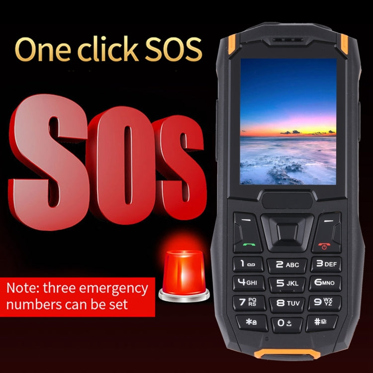 Rugtel R2C Rugged Phone, IP68 Waterproof Dustproof Shockproof, 2.4 inch, MTK6261D, 2500mAh Battery, SOS, FM, Dual SIM (Orange) - Others by Rugtel | Online Shopping South Africa | PMC Jewellery