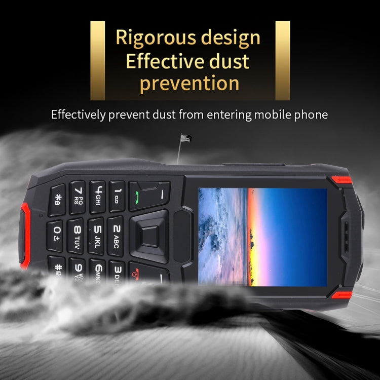 Rugtel R2C Rugged Phone, IP68 Waterproof Dustproof Shockproof, 2.4 inch, MTK6261D, 2500mAh Battery, SOS, FM, Dual SIM(Red) - free shipping - PMC TechLife - Order now!