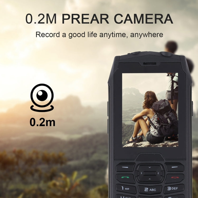 Rugtel R3C Rugged Phone, IP68 Waterproof Dustproof Shockproof, 2.8 inch, MTK6261D, 2000mAh Battery, SOS, FM, Dual SIM(Black) - free shipping - PMC TechLife - Order now!