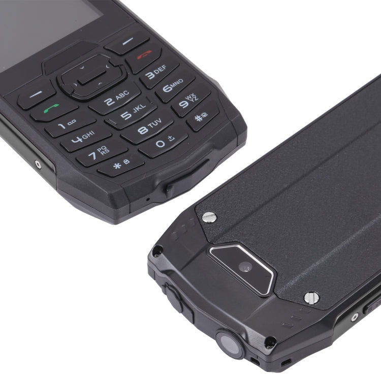Rugtel R3C Rugged Phone, IP68 Waterproof Dustproof Shockproof, 2.8 inch, MTK6261D, 2000mAh Battery, SOS, FM, Dual SIM(Black) - free shipping - PMC TechLife - Order now!