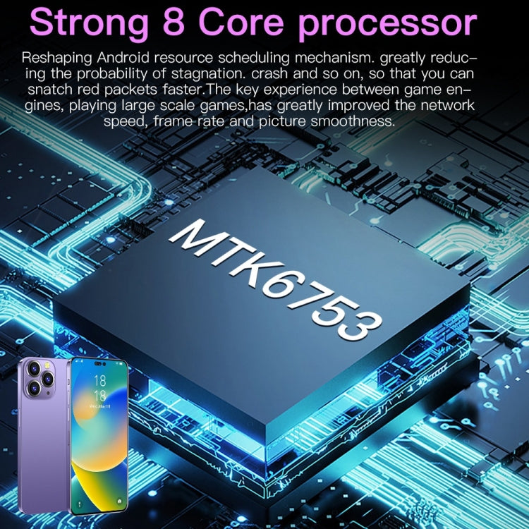 i14 Pro Max / H208A, 3GB+32GB, 6.5 inch Dynamic Island Screen, Face Identification, Android 8.1 MTK6753 Octa Core, Network: 4G (Gold) - free shipping - PMC TechLife - Order now!