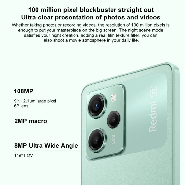 Xiaomi Redmi Note 12 Pro Speed 5G, 108MP Camera, 8GB+256GB, Triple Back Cameras, 5000mAh Battery, 6.67 inch MIUI 14 Snapdragon 778G Octa Core up to 2.4GHz, Network: 5G, Dual SIM, NFC, IR (Black) - Xiaomi Redmi by Xiaomi | Online Shopping South Africa | PMC Jewellery