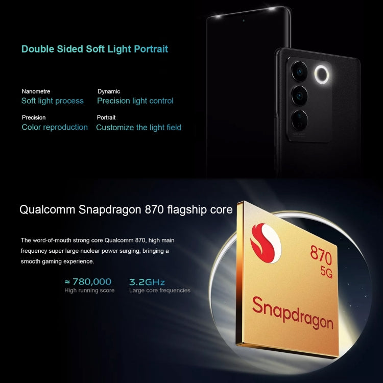 vivo S16 5G, 64MP Camera, 8GB+256GB, Triple Back Cameras, Srceen Fingerprint Identification, 4600mAh Battery, 6.78 inch Android 13 OriginOS 3 Qualcomm Snapdragon 870 Octa Core up to 3.2GHz, OTG, NFC, Network: 5G (Mint Green) - free shipping - PMC TechLife - Order now!