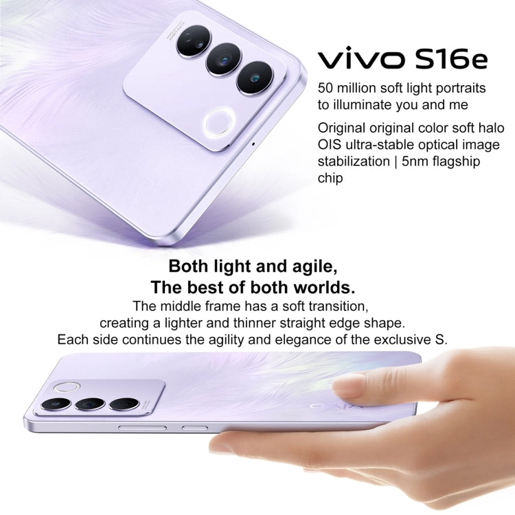 vivo S16e 5G, 50MP Camera, 8GB+128GB, Triple Back Cameras, Srceen Fingerprint Identification, 4600mAh Battery, 6.62 inch Android 11 OriginOS Ocean Exynos 1080 Octa Core up to 2.8GHz, OTG, NFC, Network: 5G (Black) - free shipping - PMC TechLife - Order now!