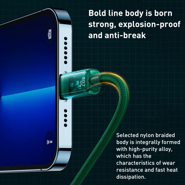 WK WDC-180 6A Pioneer Series USB to 8 Pin Transparent Fast Charge Data Cable, Length: 1m(Black) - Normal Style Cable by WK | Online Shopping South Africa | PMC TechLife