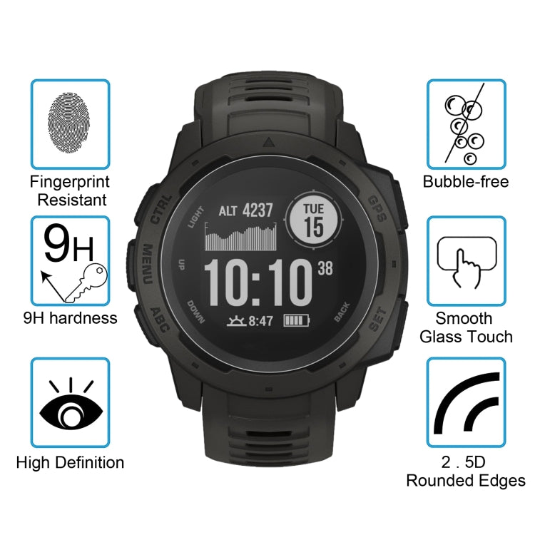 ENKAY Hat-Prince for 37mm Diameter Circular Dial Smart Watch 0.2mm 9H Surface Hardness 2.15D Curved Explosion-proof Tempered Glass Screen Film - Screen Protector by ENKAY | Online Shopping South Africa | PMC TechLife | Buy Now Pay Later Mobicred