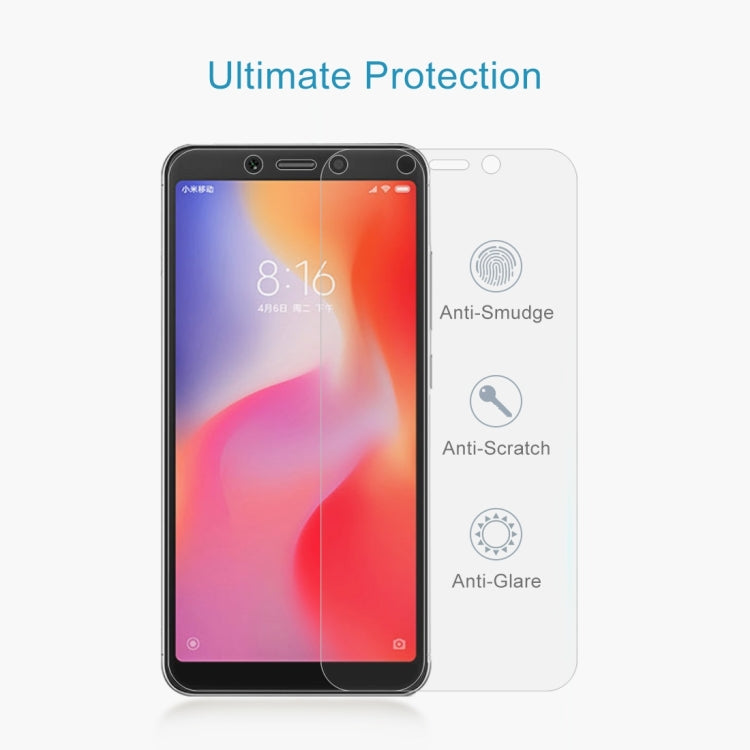 100 PCS 0.26mm 9H 2.5D Tempered Glass Film for Xiaomi Redmi 6 -  by PMC TechLife | Online Shopping South Africa | PMC TechLife