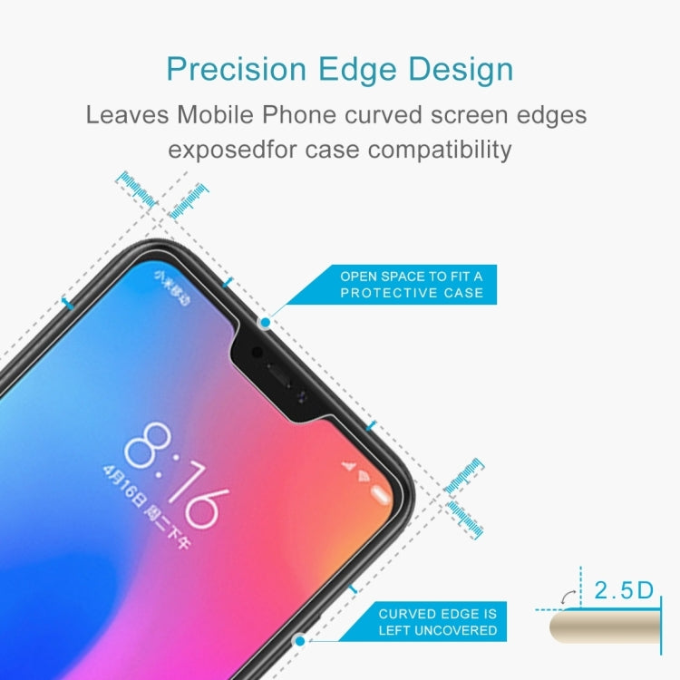 100 PCS 0.26mm 9H Surface Hardness 2.5D Curved Edge Tempered Glass Film for Xiaomi Redmi Note 6 Pro -  by PMC Jewellery | Online Shopping South Africa | PMC Jewellery