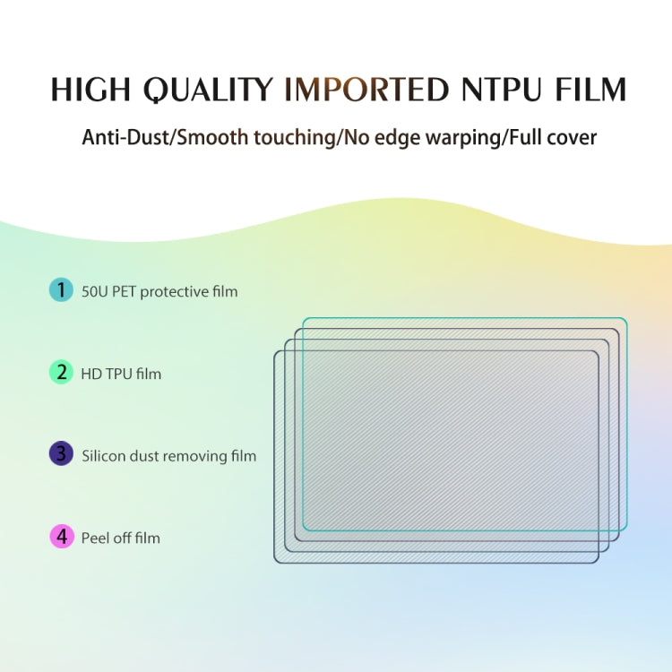 50 PCS 12 x 18cm Phone Fosted TPU Soft Hydrogel Film Supplies for Intelligent Protector Cutter - free shipping - PMC TechLife - Order now!