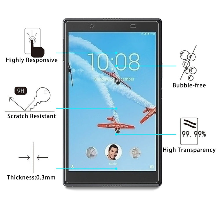 For Lenovo Tab4 8.0 inch / TB-8504 / TB-8504F / TB-8504X 0.3mm 9H Surface Hardness Tempered Glass Screen Protector - free shipping - PMC TechLife - Order now!
