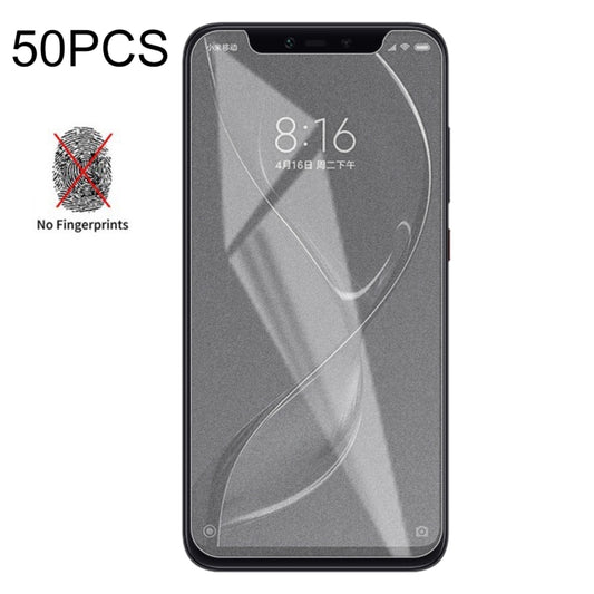 50 PCS Non-Full Matte Frosted Tempered Glass Film for Xiaomi Mi 8 Explorer, No Retail Package -  by PMC Jewellery | Online Shopping South Africa | PMC Jewellery