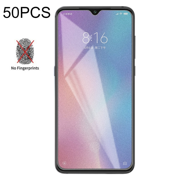 50 PCS Non-Full Matte Frosted Tempered Glass Film for Xiaomi Mi 9, No Retail Package -  by PMC Jewellery | Online Shopping South Africa | PMC Jewellery