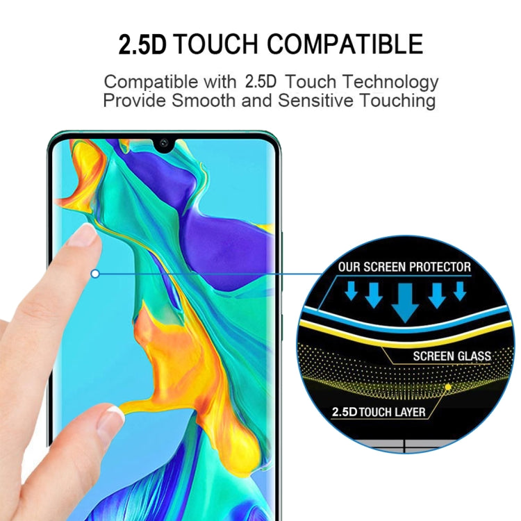 Edge Glue 3D Curved Edge Full Screen Tempered Glass Film for Huawei P30 Pro(Black) - free shipping - PMC TechLife - Order now!