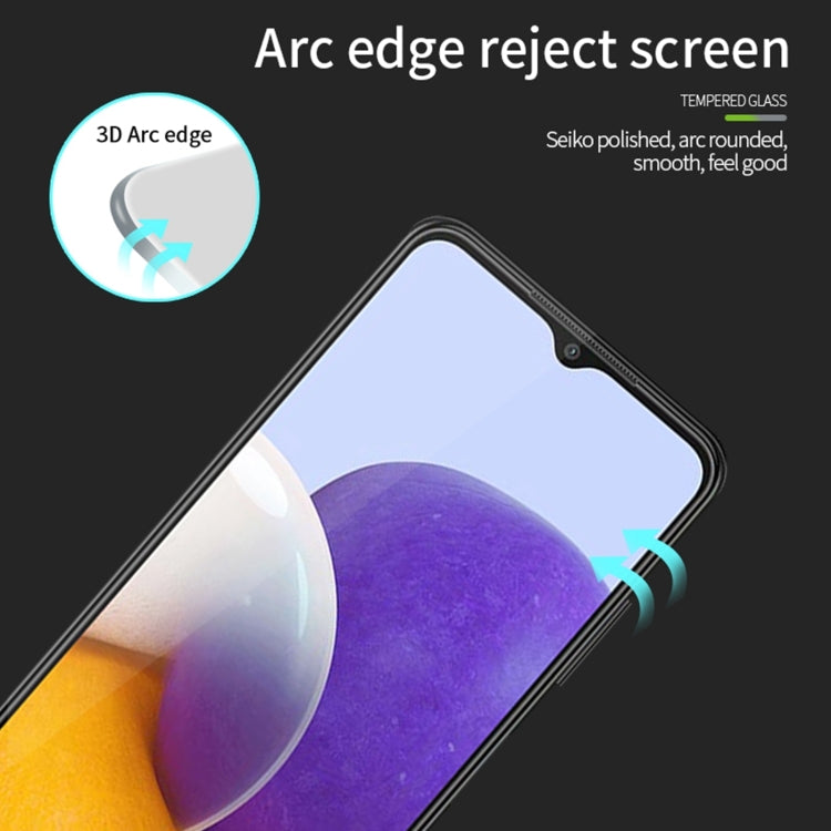 For Samsung Galaxy A22 4G PINWUYO 9H 3D Curved Full Screen Explosion-proof Tempered Glass Film(Black) (Black) - Galaxy Tempered Glass by PINWUYO | Online Shopping South Africa | PMC TechLife | Buy Now Pay Later Mobicred