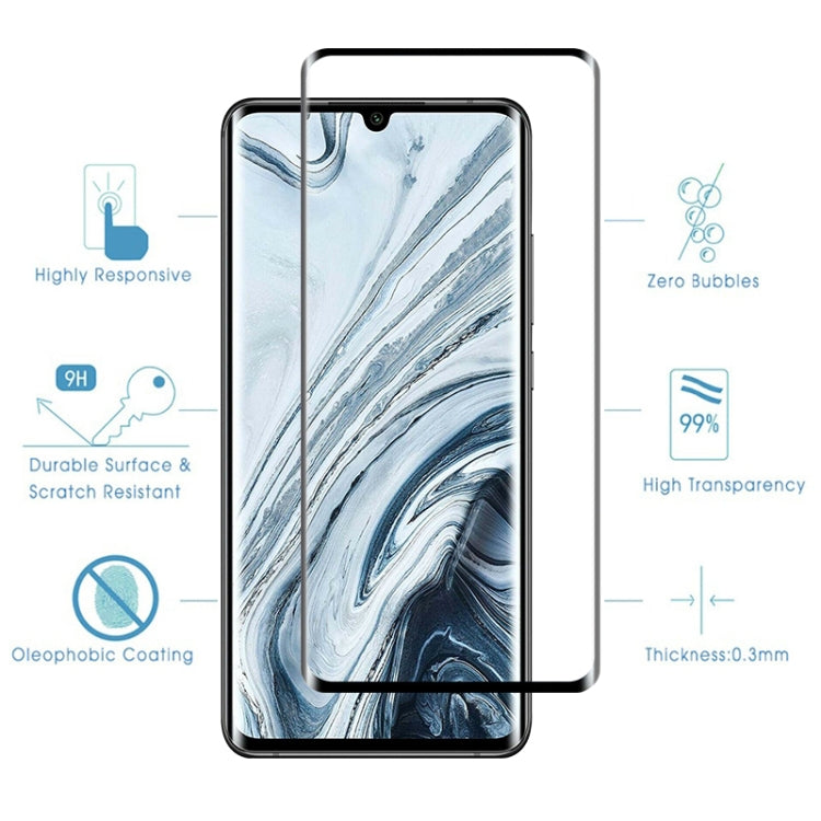 25 PCS For Xiaomi Mi Note 10 Pro 9H HD 3D Curved Edge Tempered Glass Film (Black) -  by PMC TechLife | Online Shopping South Africa | PMC TechLife