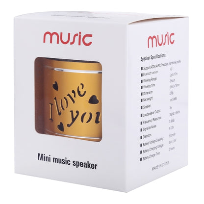 A9L Mini Portable Bluetooth Stereo Speaker with RGB LED Light, Built-in MIC, Support Hands-free Calls & TF Card & AUX(Yellow) - Mini Speaker by PMC Jewellery | Online Shopping South Africa | PMC Jewellery