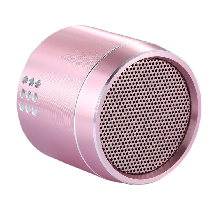 PTH-02 Portable True Wireless Stereo Mini Bluetooth Speaker with LED Indicator & Sling(Pink) - Mini Speaker by PMC Jewellery | Online Shopping South Africa | PMC Jewellery