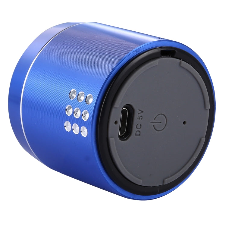 PTH-02 Portable True Wireless Stereo Mini Bluetooth Speaker with LED Indicator & Sling(Blue) - Mini Speaker by PMC Jewellery | Online Shopping South Africa | PMC Jewellery