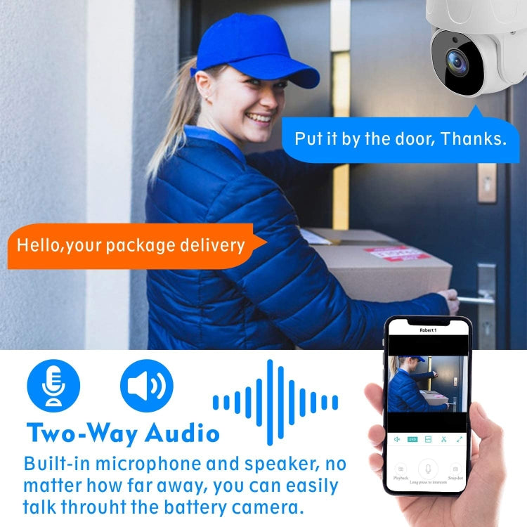 Tuya QX45 1080P Full HD IP65 Waterproof 2.4G Wireless IP Camera, Support Motion Detection & Two-way Audio & Night Vision & TF Card, UK Plug - free shipping - PMC TechLife - Order now!
