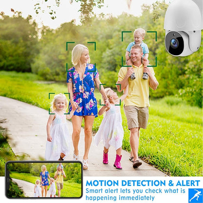 Tuya QX45 1080P Full HD IP65 Waterproof 2.4G Wireless IP Camera, Support Motion Detection & Two-way Audio & Night Vision & TF Card, UK Plug - Dome Camera by PMC Jewellery | Online Shopping South Africa | PMC Jewellery