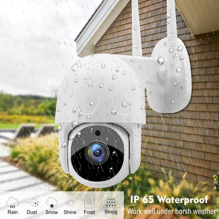 Tuya QX45 1080P Full HD IP65 Waterproof 2.4G Wireless IP Camera, Support Amazon Alexa & Google Home & Motion Detection & Two-way Audio & Night Vision & TF Card, EU Plug - Dome Camera by PMC TechLife | Online Shopping South Africa | PMC TechLife