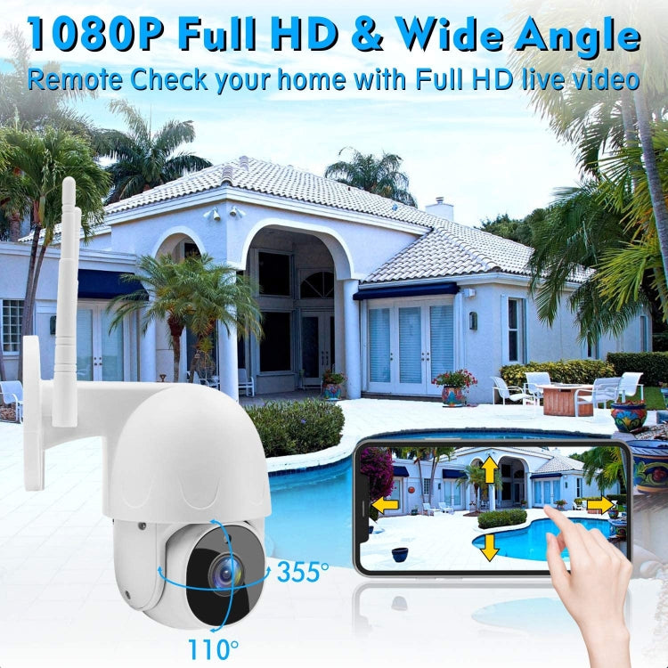 Tuya QX45 1080P Full HD IP65 Waterproof 2.4G Wireless IP Camera, Support Amazon Alexa & Google Home & Motion Detection & Two-way Audio & Night Vision & TF Card, UK Plug - free shipping - PMC TechLife - Order now!