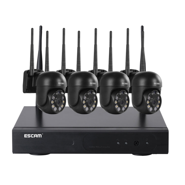 ESCAM WNK614 HD 3.0 Million Pixels 8-channel Wireless + 4IPC Wireless NVR Security System, AU Plug - free shipping - PMC TechLife - Order now!