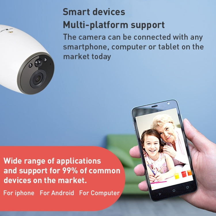GH3 WiFi Smart Surveillance Camera with Tripod, Support Night Vision / Two-way Audio (White) - free shipping - PMC TechLife - Order now!