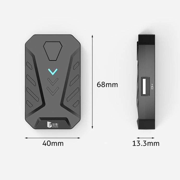 GAMWING MIX Portable Bluetooth 4.0 Keyboard Mouse Converter Eating Chicken Game Auxiliary Tool(Black) - free shipping - PMC TechLife - Order now!