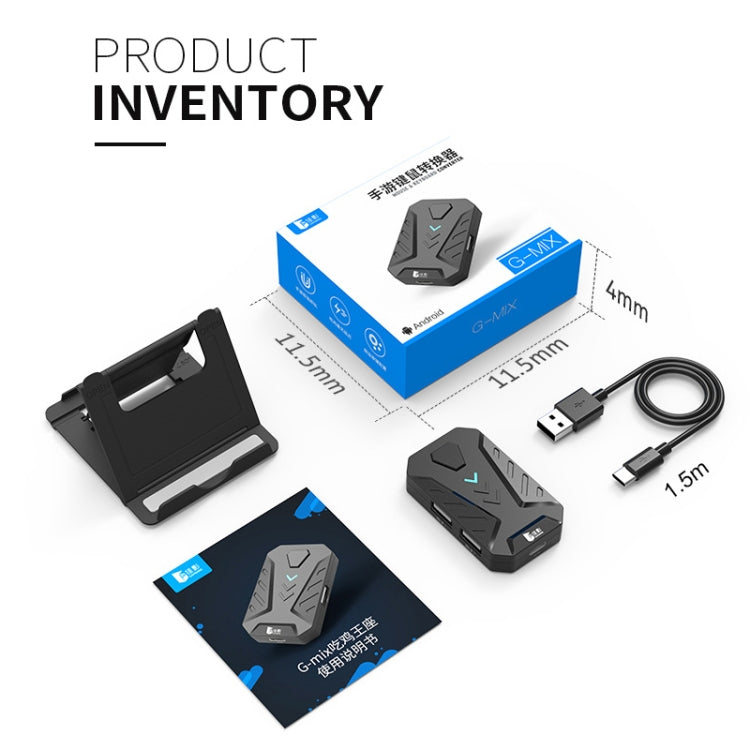 GAMWING MIX Portable Bluetooth 4.0 Keyboard Mouse Converter Eating Chicken Game Auxiliary Tool(Black) - free shipping - PMC TechLife - Order now!