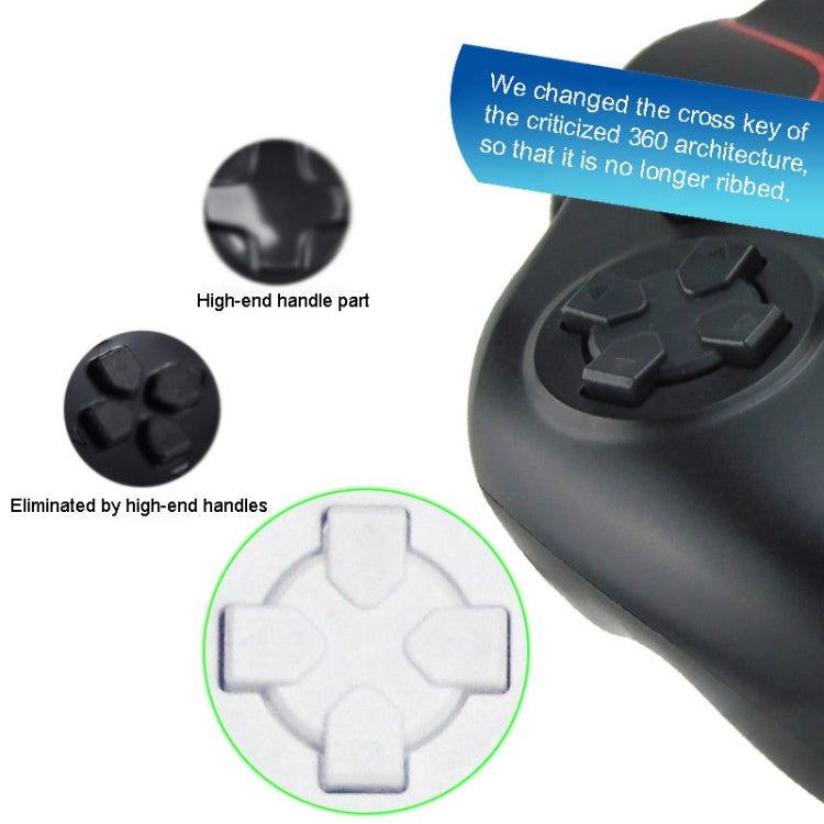 Wired Game Controller Gamepad Handle for PS3 / Compute(Black) - Gamepads by PMC Jewellery | Online Shopping South Africa | PMC Jewellery