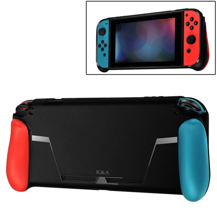 TPU Shell Handle Grip with Game Card Slot Anti-Shock Cover Silicone Case for Nintendo Switch, with Logo - Cases by PMC TechLife | Online Shopping South Africa | PMC TechLife | Buy Now Pay Later Mobicred