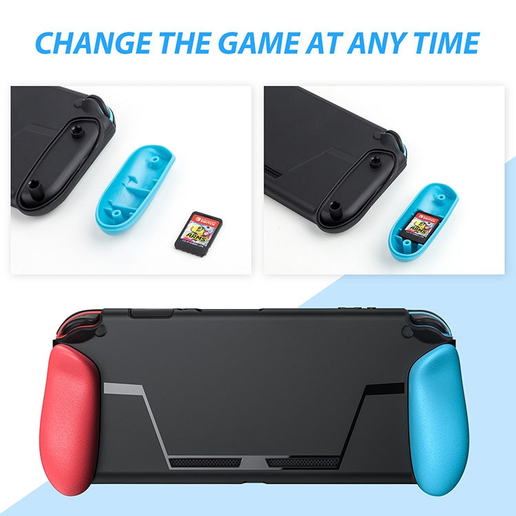 TPU Shell Handle Grip with Game Card Slot Anti-Shock Cover Silicone Case for Nintendo Switch - Cases by PMC Jewellery | Online Shopping South Africa | PMC Jewellery