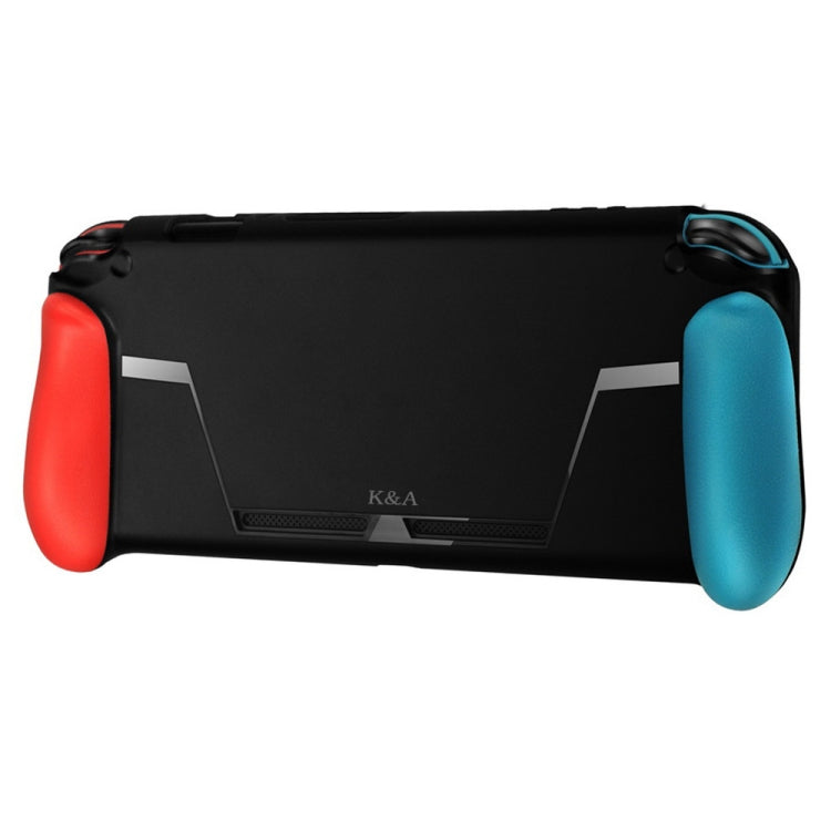 TPU Shell Handle Grip with Game Card Slot Anti-Shock Cover Silicone Case for Nintendo Switch, with Logo - Cases by PMC TechLife | Online Shopping South Africa | PMC TechLife | Buy Now Pay Later Mobicred