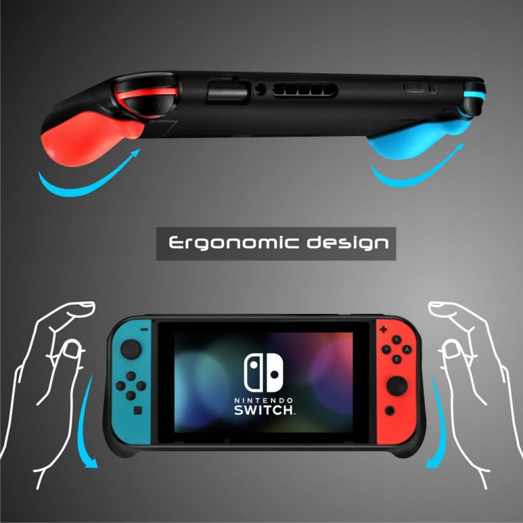 TPU Shell Handle Grip with Game Card Slot Anti-Shock Cover Silicone Case for Nintendo Switch, with Logo - Cases by PMC TechLife | Online Shopping South Africa | PMC TechLife | Buy Now Pay Later Mobicred