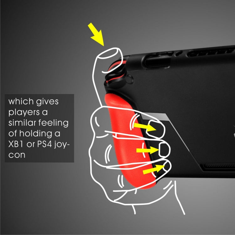 TPU Shell Handle Grip with Game Card Slot Anti-Shock Cover Silicone Case for Nintendo Switch, with Logo - Cases by PMC TechLife | Online Shopping South Africa | PMC TechLife | Buy Now Pay Later Mobicred
