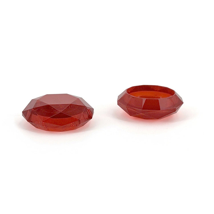 2 PCS Diamond Texture Games Grip Caps for PS5(Red) - Cases by PMC Jewellery | Online Shopping South Africa | PMC Jewellery